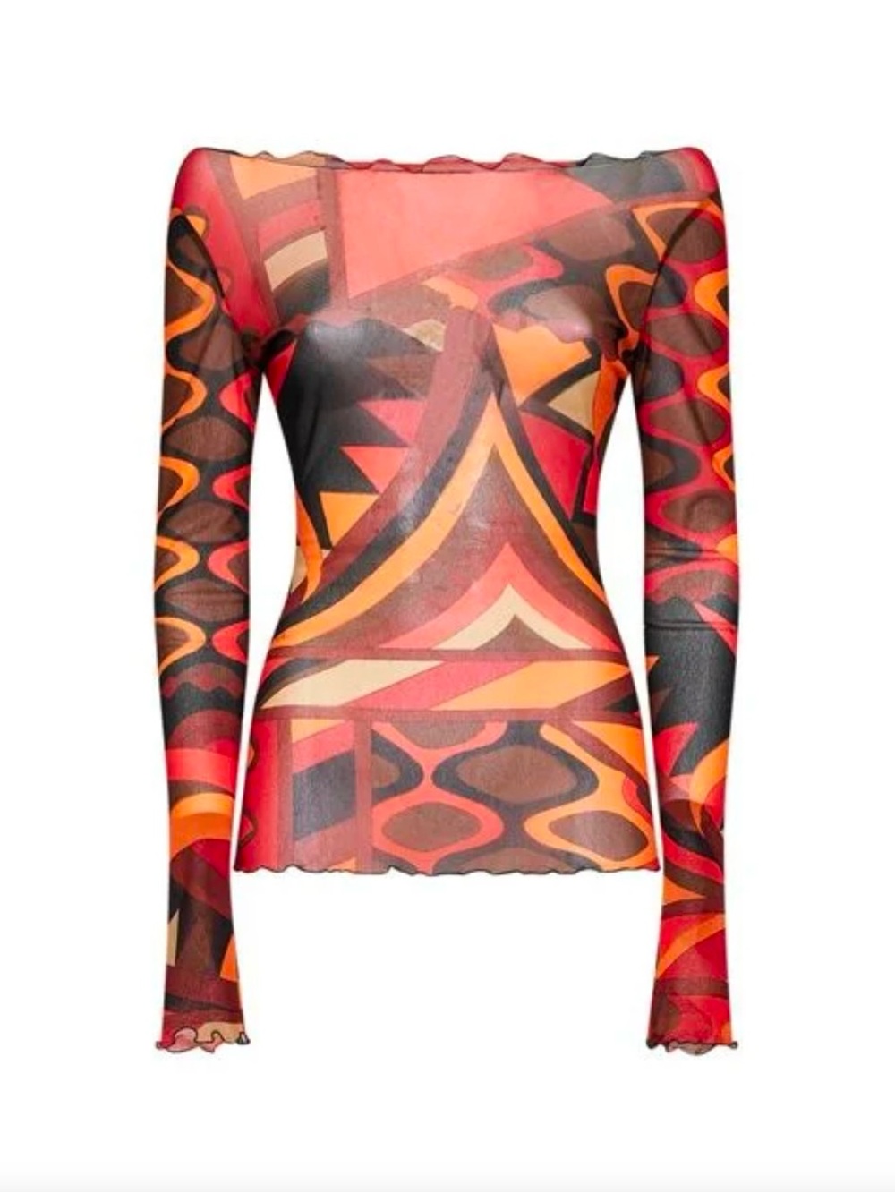Pucci Mesh Top